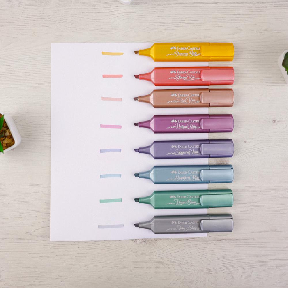 Subrayadores Individuales Purpurina Faber Castell