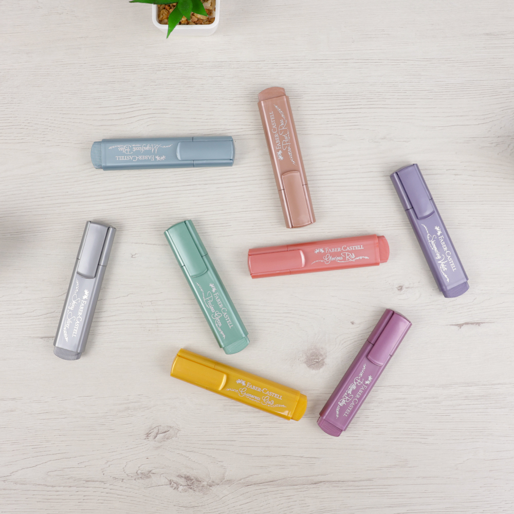 Subrayadores Individuales Purpurina Faber Castell