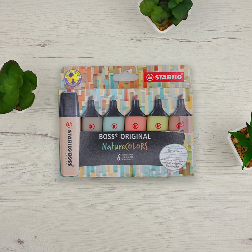 Pack 6 Subrayadores Stabilo Boss Nature Colors 