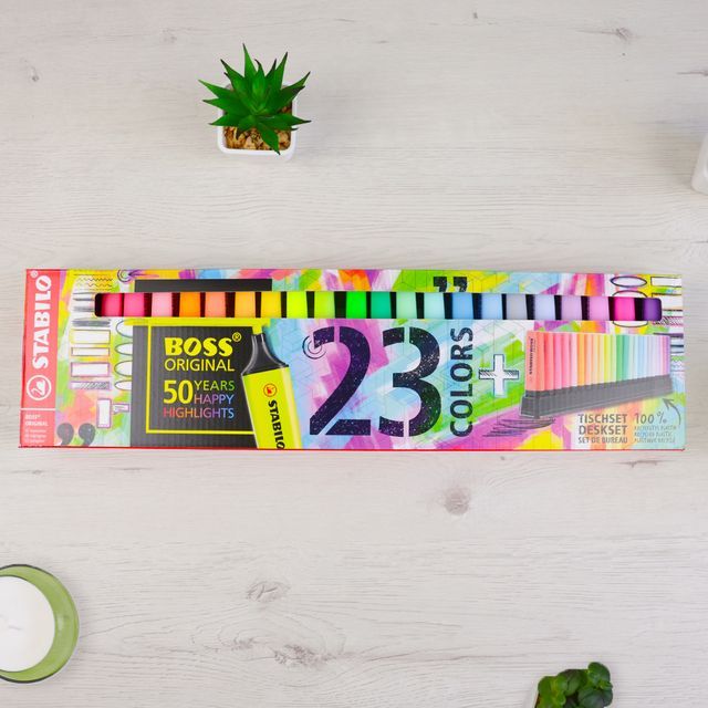 Pack 23 Subrayadores Stabilo Boss Original 