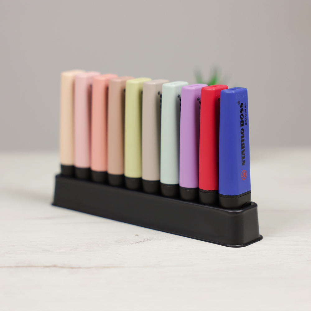 Pack 10 subrayadores Stabilo Boss Nature Colors y Nature Colors Wild Flower