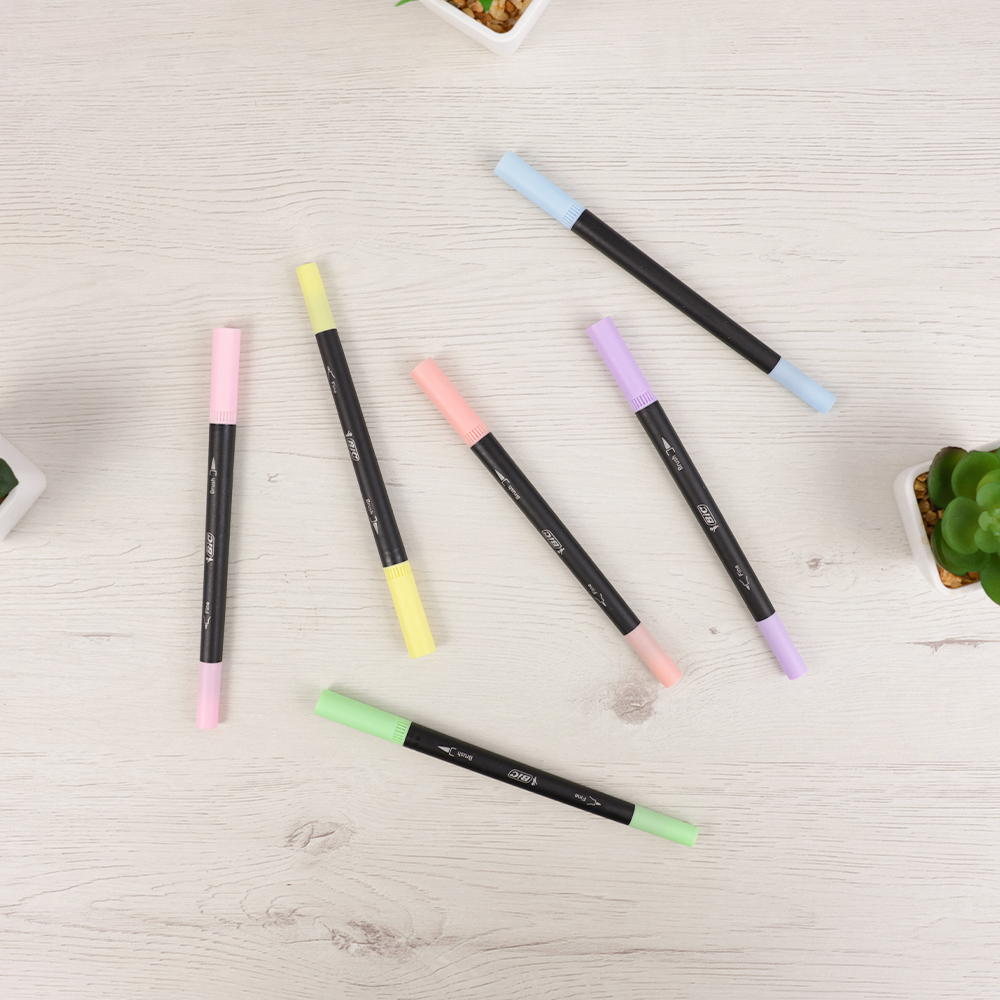 Pack Rotuladores Bic Intensity Pastel Doble Puntas  