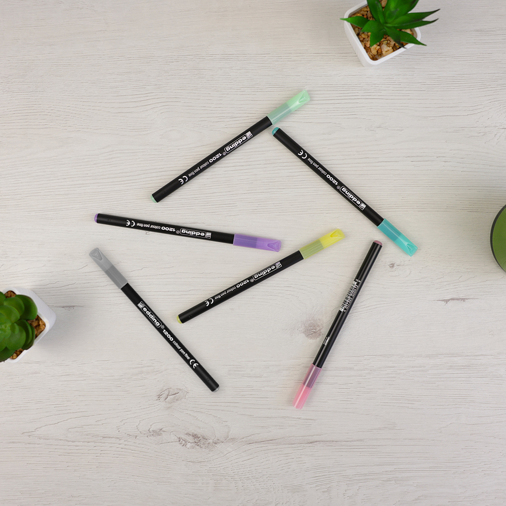 Pack 6 Rotuladores Edding Pastel 