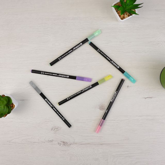 Pack 6 Rotuladores Edding Pastel 