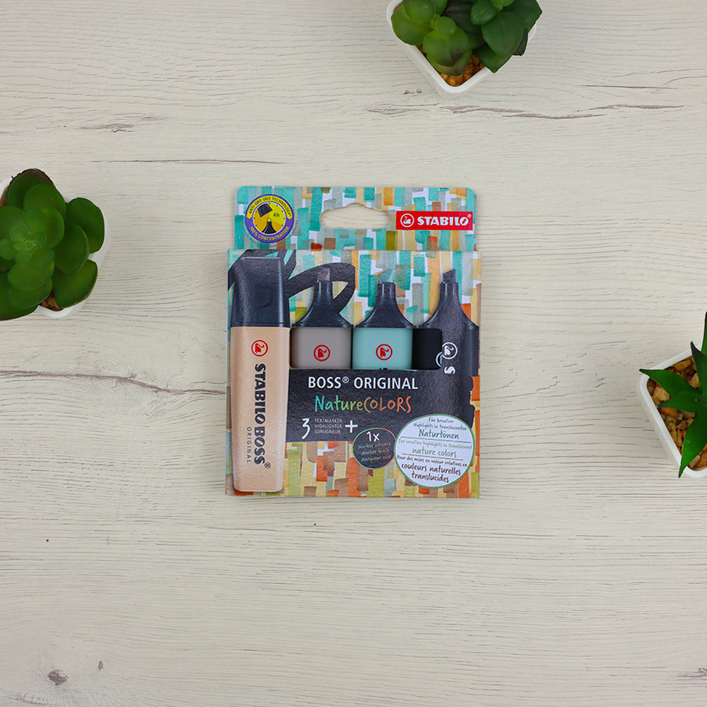 Pack Subrayadores Stabilo Boss Nature Colors