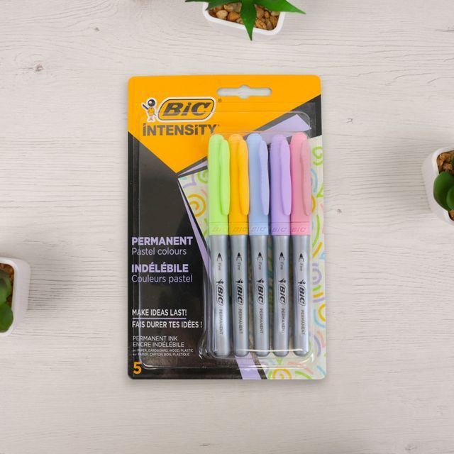 Pack Rotuladores Bic Intensity Permanentes Pasteles