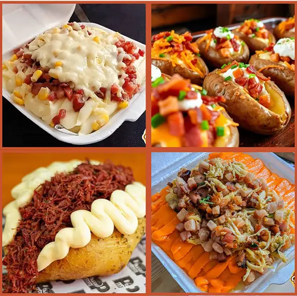 Combo de batatas recheadas