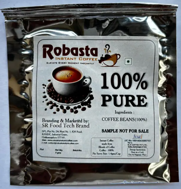 Robasta Pure Instant Coffee – 100% Robusta