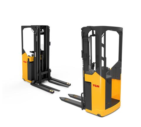 Transpaleta cu catarg si cadru operator (Stacker) Stand-In model  SRO si Stand -On model SSO