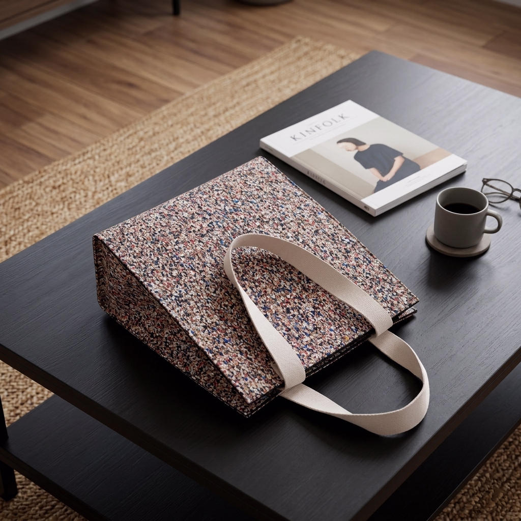 Handbag in use
