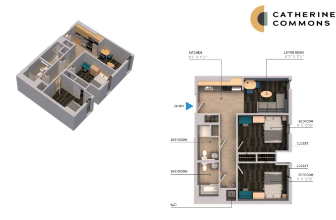apt at 210 College Avenue, Ithaca, NY, USA