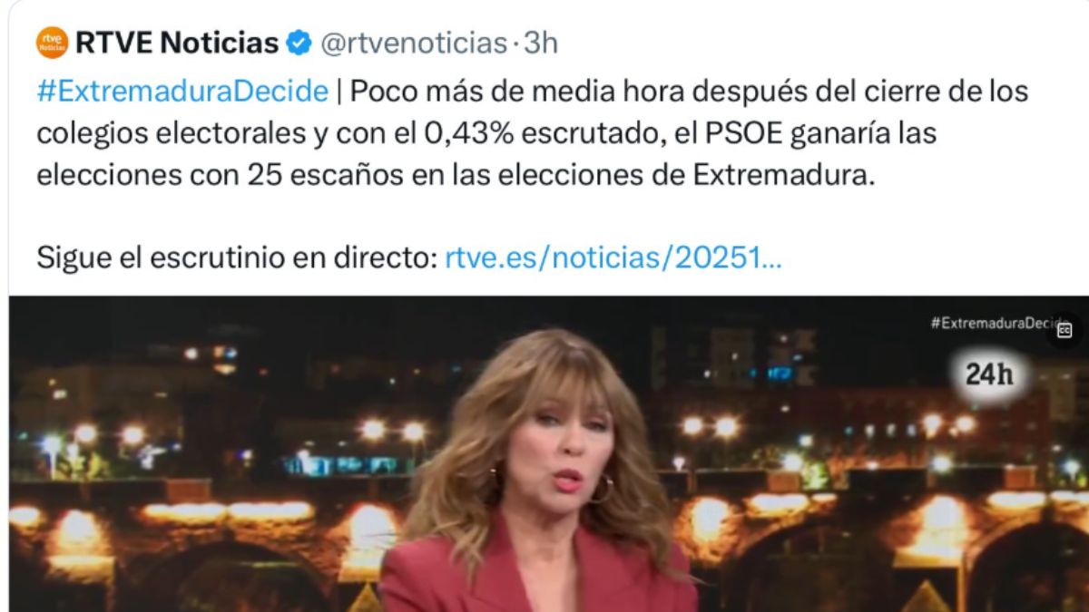 🗑️ PILLADOS: RTVE borra los tweets donde daba ganador al PSOE con el 0,43% tras el ridículo histórico
