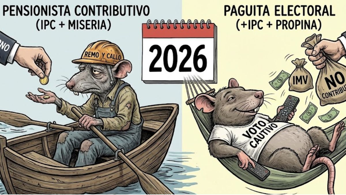 🚨 EL GRAN ATRACO NAVIDEÑO: Subidón a la "paguita" de los que no curran y miseria para el pensionista que se dejó el lomo 🎅💸