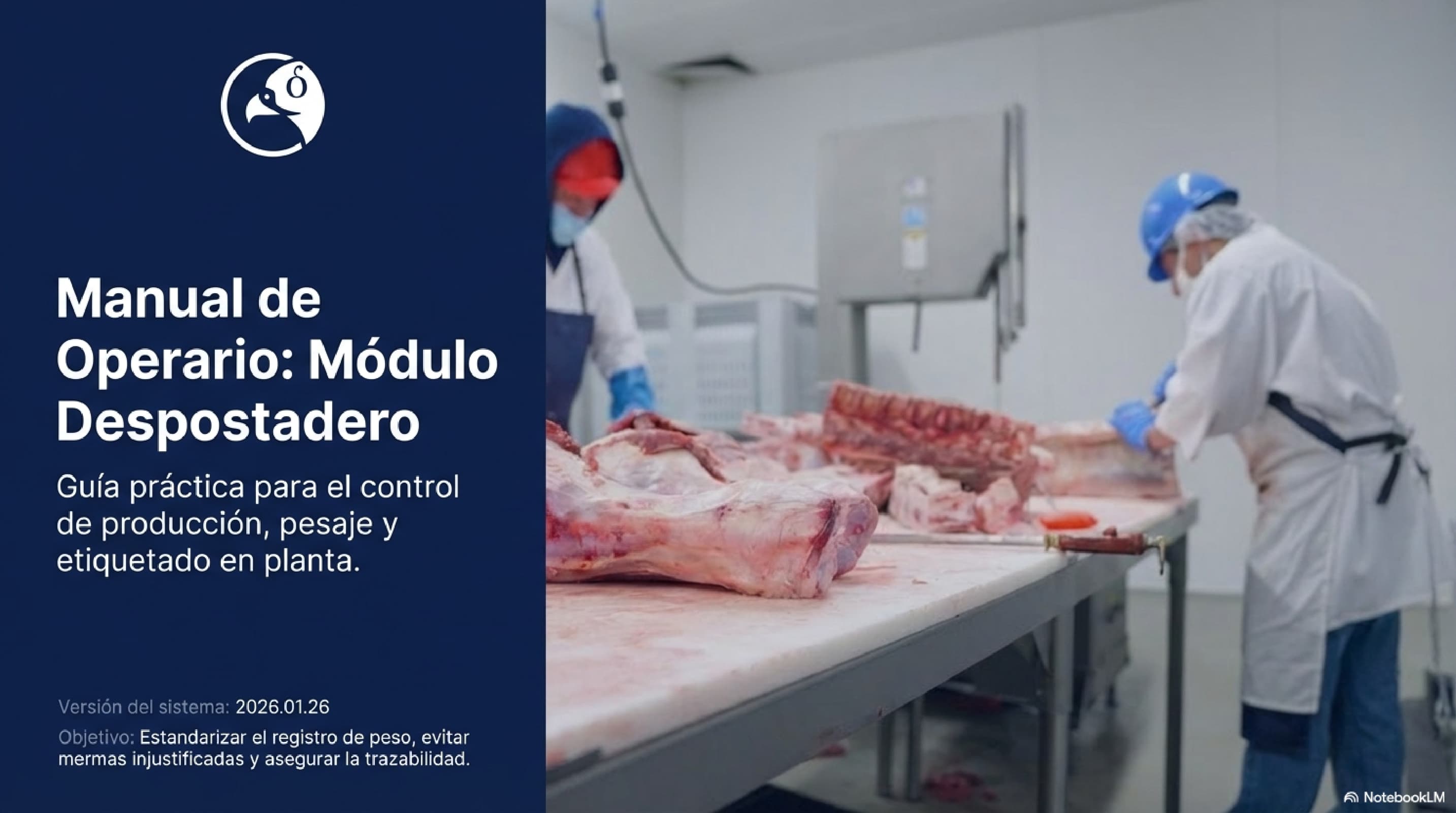Video - Manual Operario: Desposte | Trazabilidad, Pesaje y Control de Mermas con Corte Directo