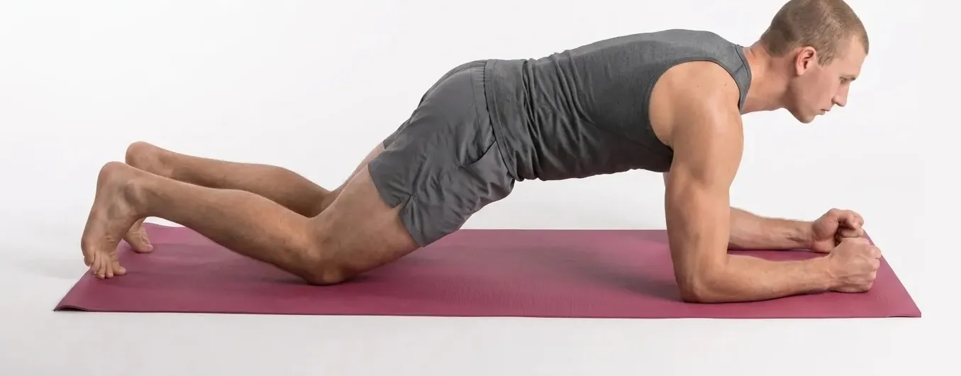 Bent-Knee Plank demonstration