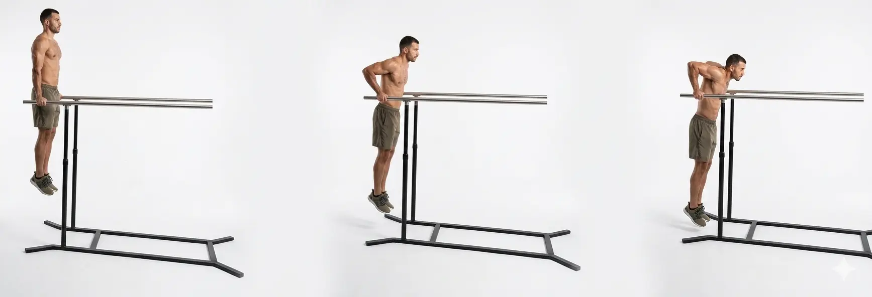 Parallel Bar Dip Eccentrics demonstration