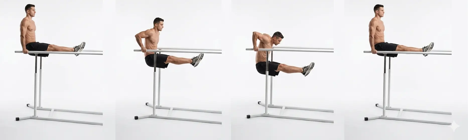 L-Sit Dips demonstration