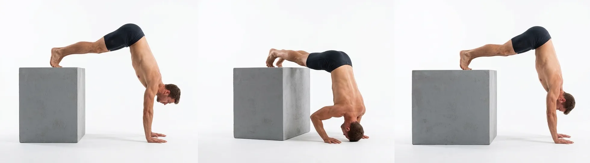 Box Headstand Pushup demonstration