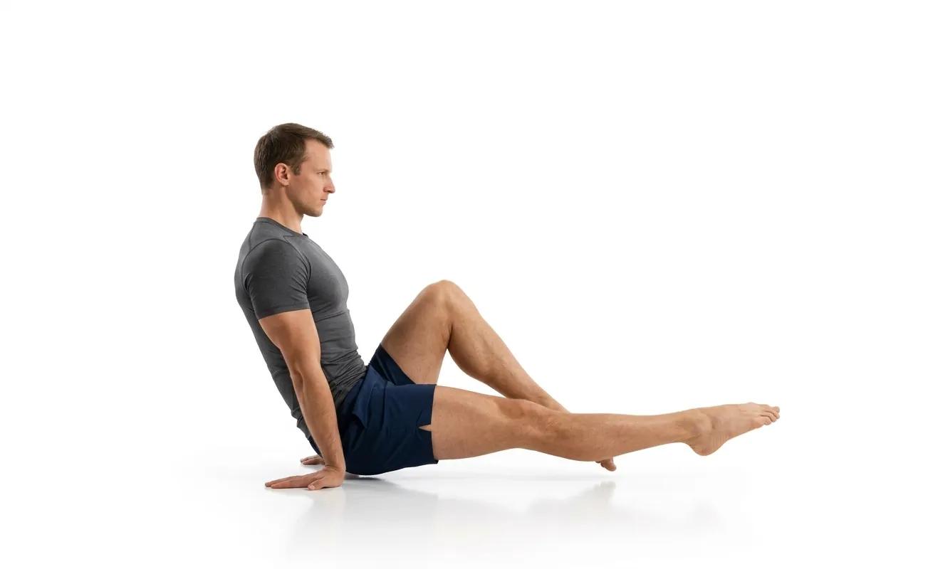 One-Leg-Bent L-Sit demonstration