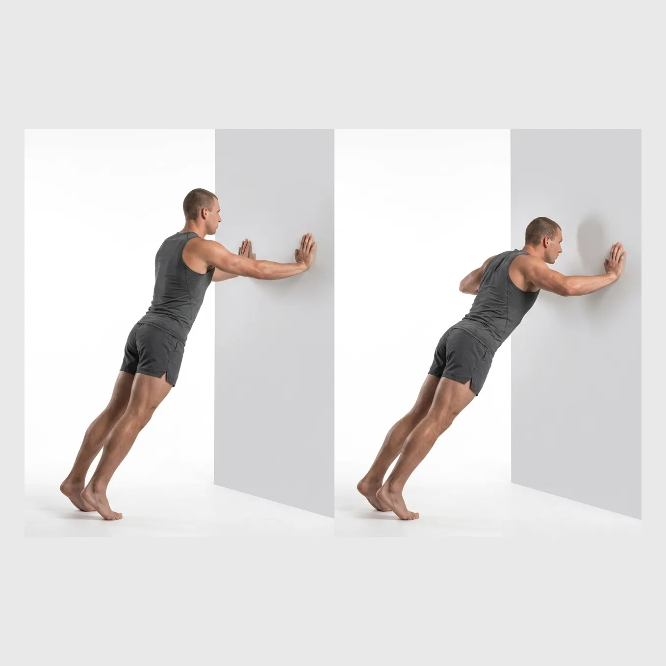 Wall Pushups demonstration