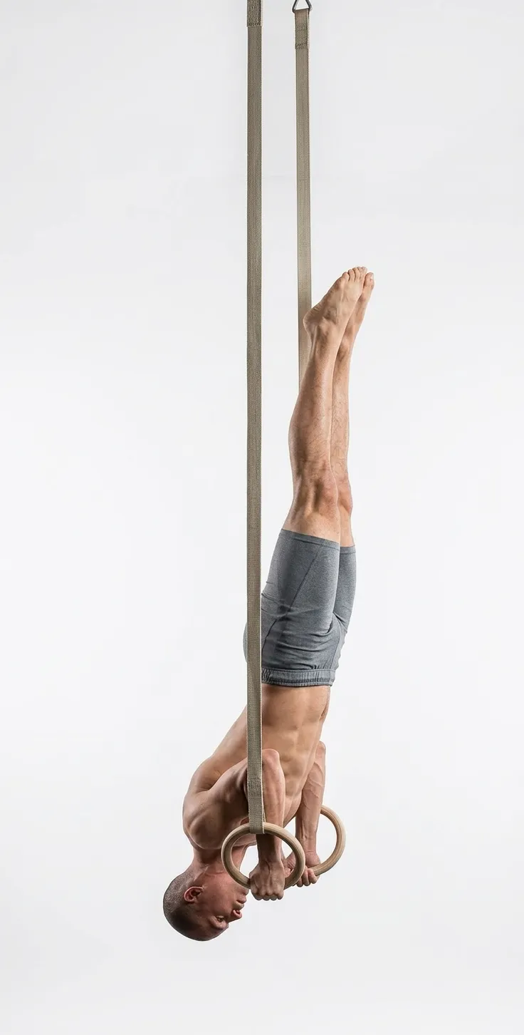 Rings Shoulder Stand demonstration