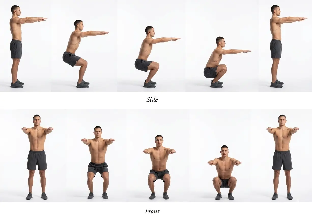Bodyweight Squat demonstration