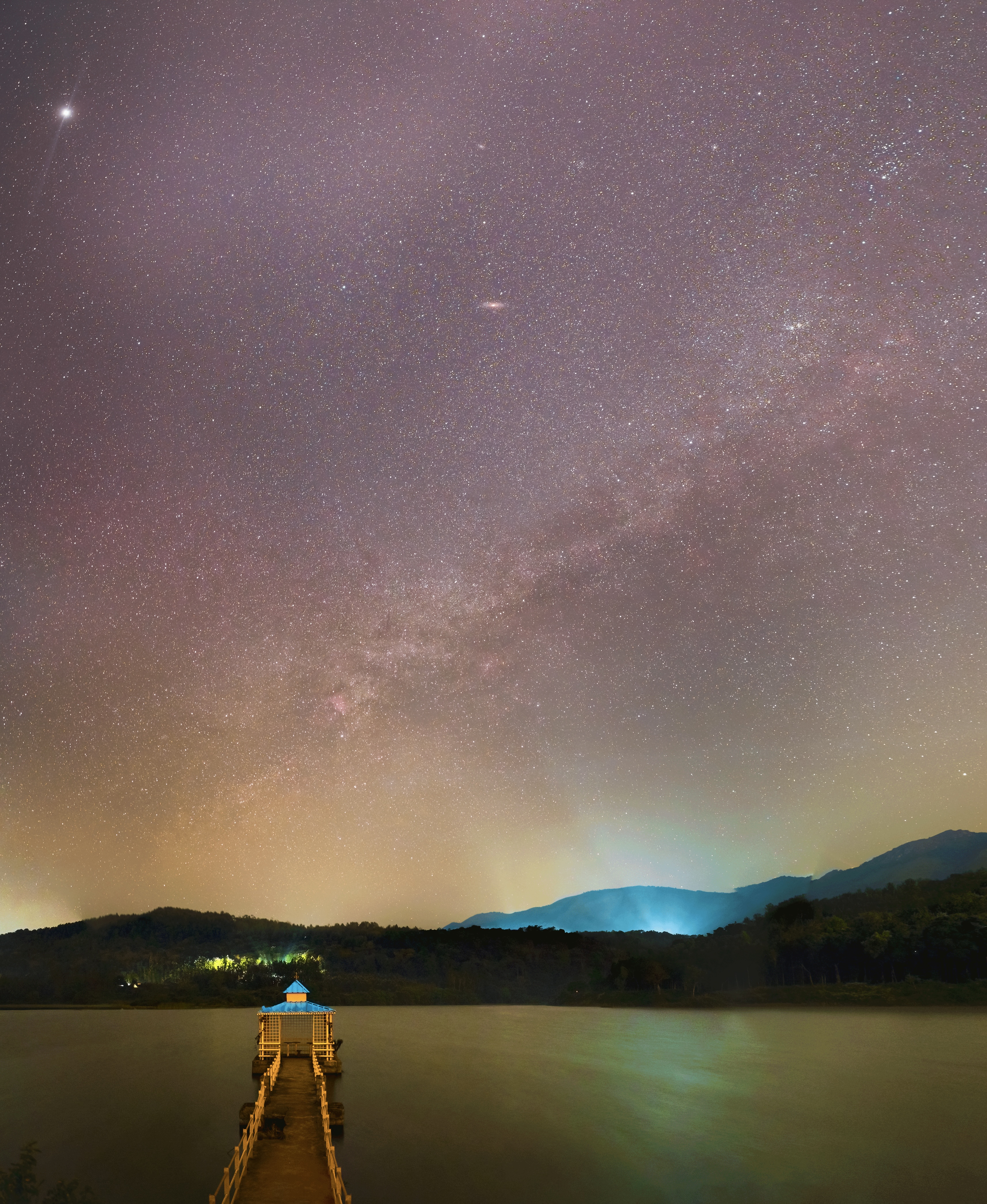 A Celestial Reunion at Hirekolale Lake