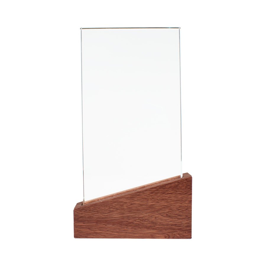 Trofeo Galvano de Madera y Cristal «Lido» — vista 3 · GF Group