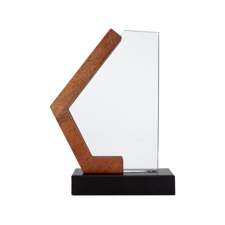 Trofeo Galvano de Madera, Mármol y Cristal «Mercx» — vista 2 · GF Group