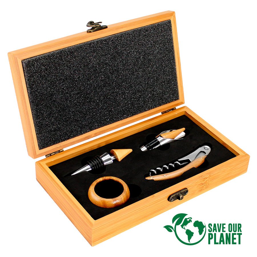 Set de Vino de Bamboo · GF Group