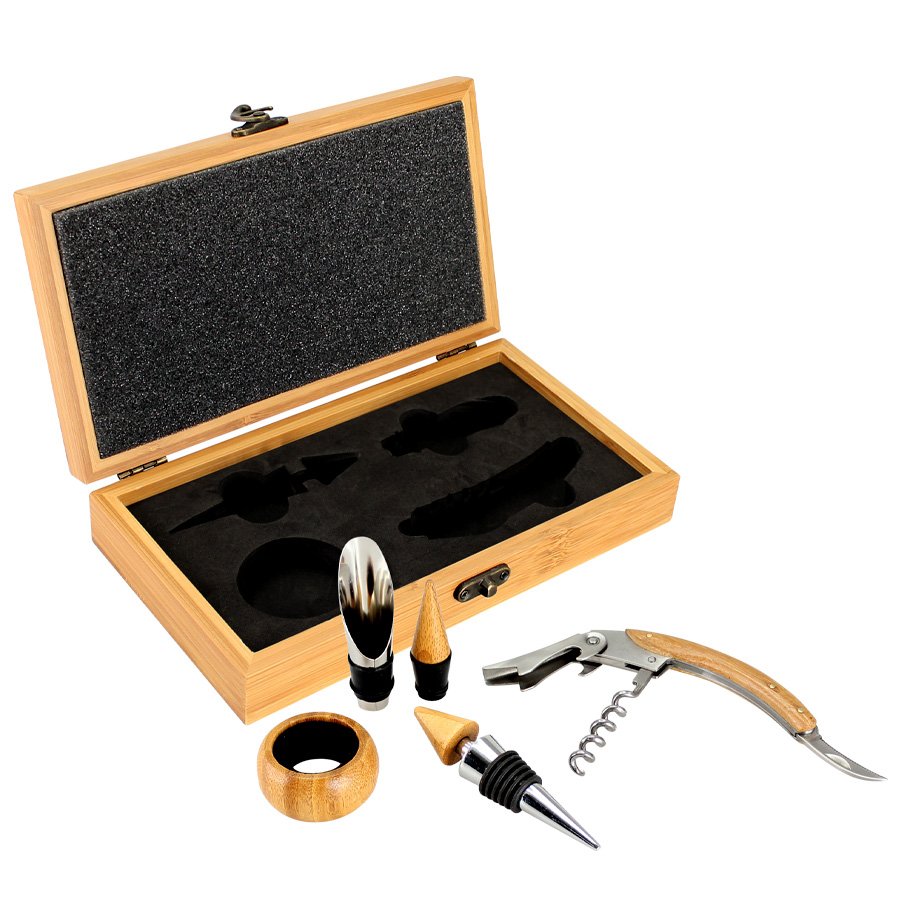 Set de Vino de Bamboo — vista 3 · GF Group