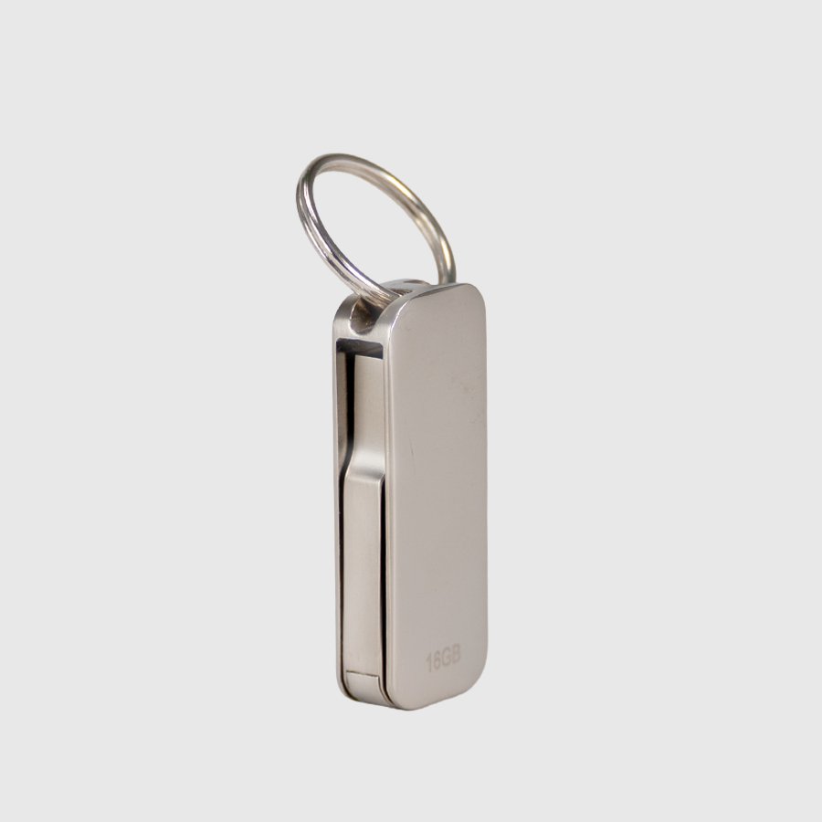 USB 3.0 Pendrive «Swivel» de Acero inoxidable 16GB — vista 3 · GF Group