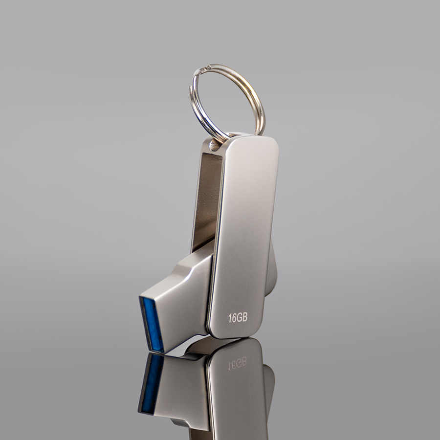 USB 3.0 Pendrive «Swivel» de Acero inoxidable 16GB