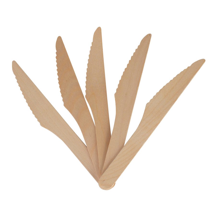 Bolsa con 100 cuchillos de madera de Abedul — vista 3 · GF Group