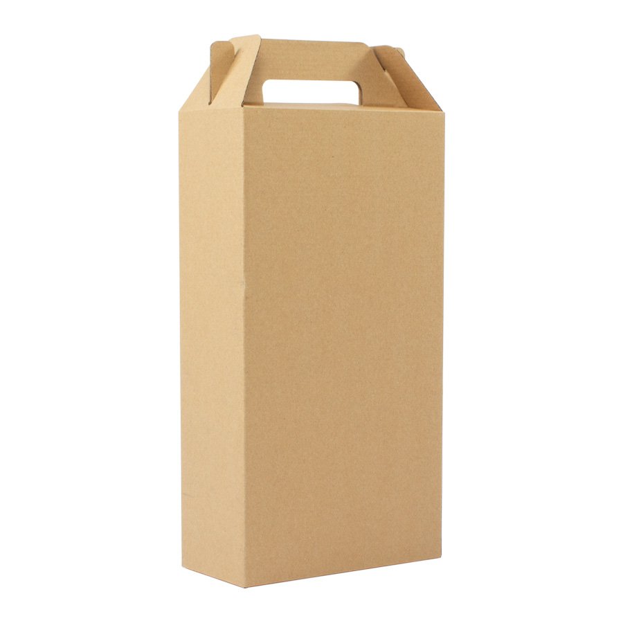 Caja autoarmable con asas, para 2 botellas de Vino — vista 2 · GF Group