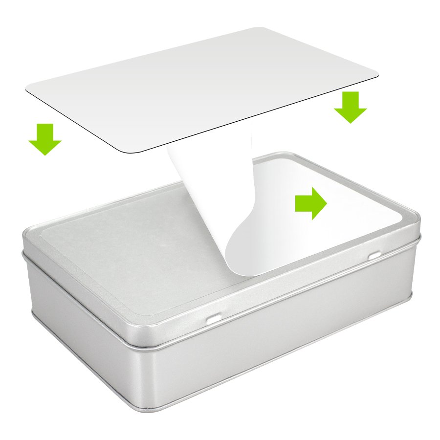 Caja Metálica Rectangular Sublimación — vista 3 · GF Group