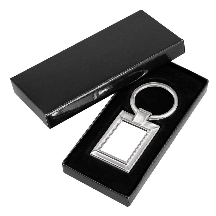 Llavero Metálico Rectangular — vista 3 · GF Group