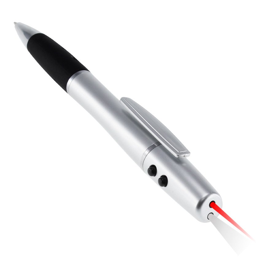 Bolígrafo plástico con LED y Puntero Láser — vista 3 · GF Group