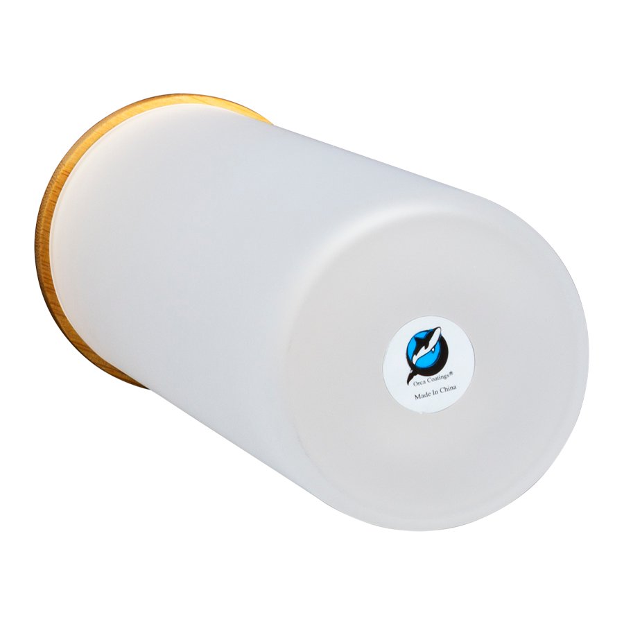 Botella Vidrio Borosilicato Sublimación, tapa Bamboo 500cc — vista 4 · GF Group