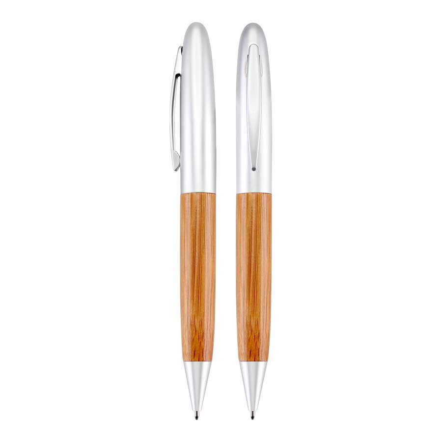 Deluxe Bolígrafo Bamboo/Metal — vista 3 · GF Group