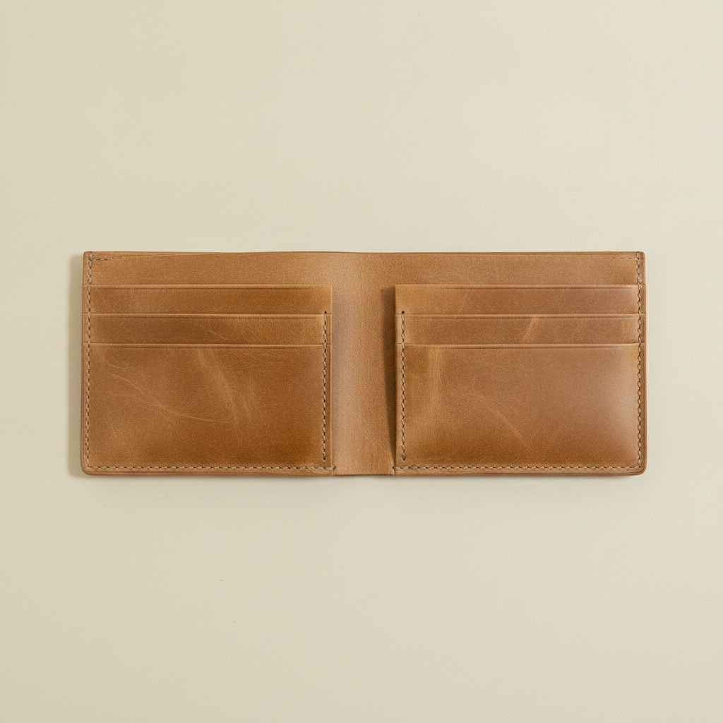 BILLETERA BIFOLD DE CUERO — vista 2 · GF Group