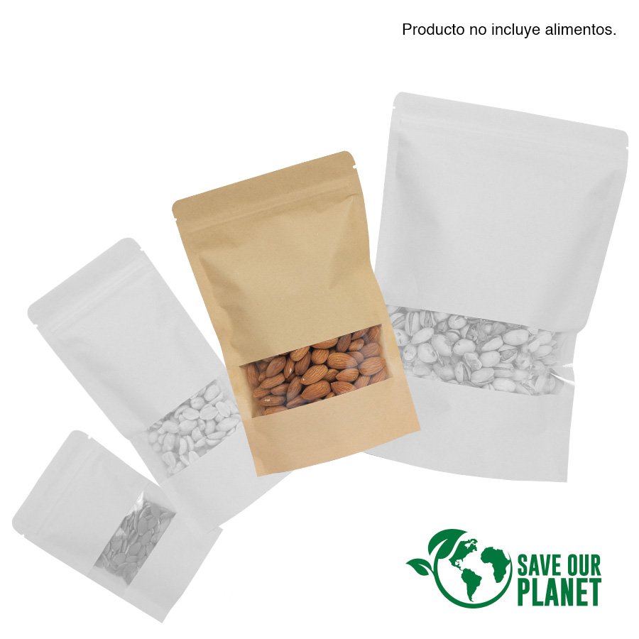 Bolsa doypack 700ml de papel kraft, para Alimentos · GF Group