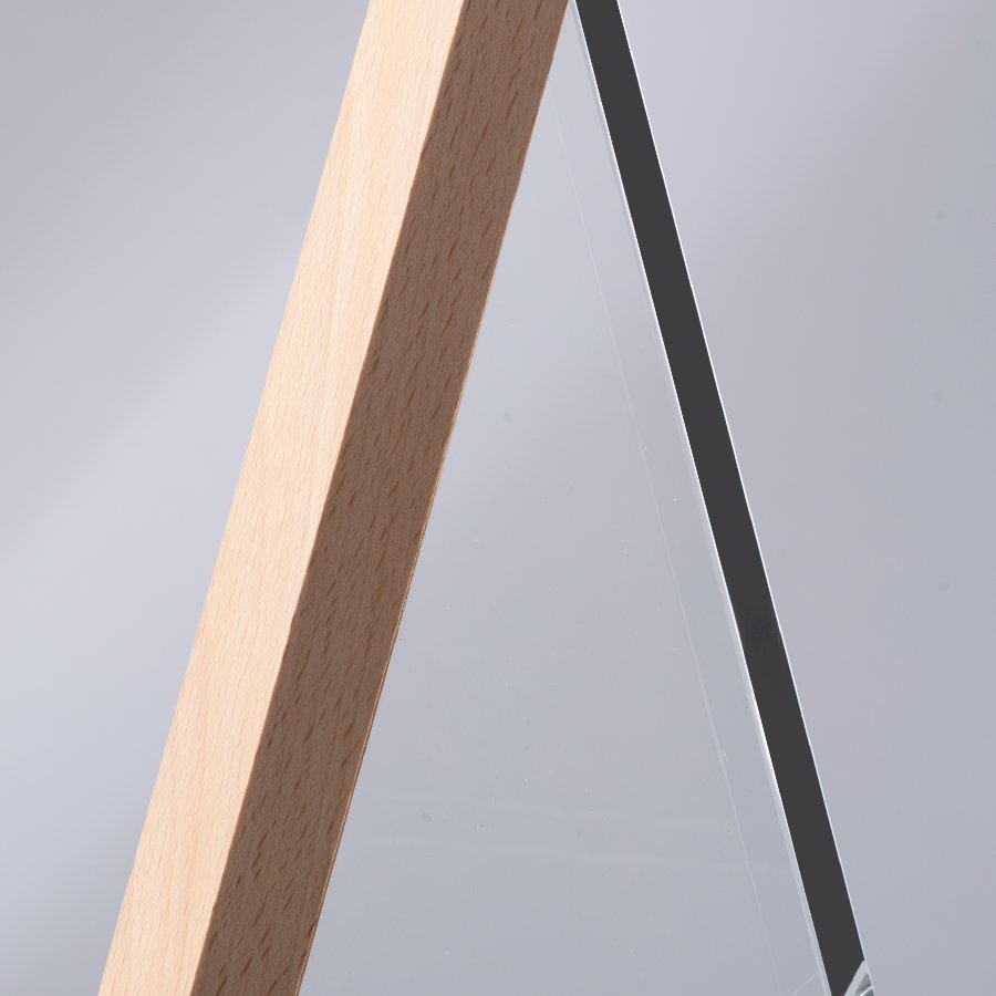 Trofeo Galvano de Madera y Cristal «Triangle» — vista 6 · GF Group