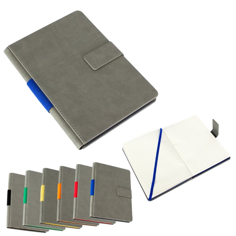 Cuaderno Gris cierre imantado