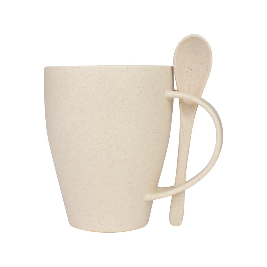Mug de caña de Trigo con Cuchara 400cc — vista 6 · GF Group