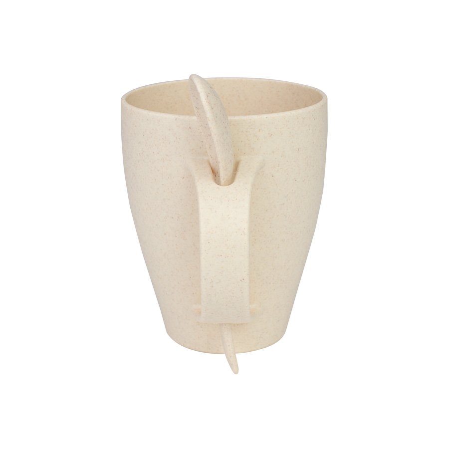 Mug de caña de Trigo con Cuchara 400cc — vista 3 · GF Group