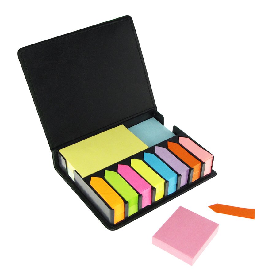 Set de Notas Adhesivas de PU Negro — vista 3 · GF Group