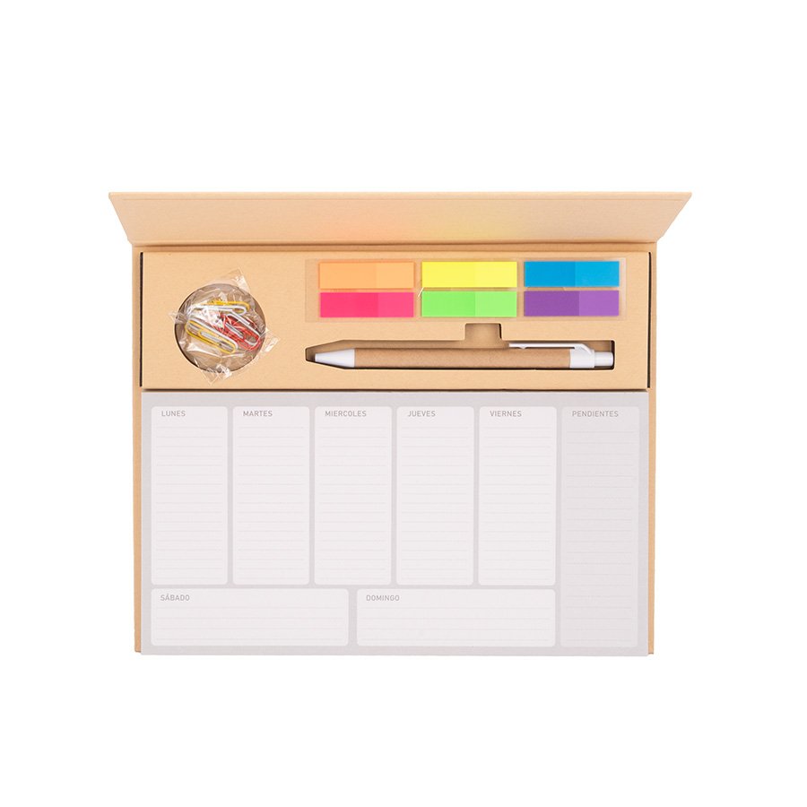 Set de Escritorio «ALTUS» con Planner semanal — vista 3 · GF Group