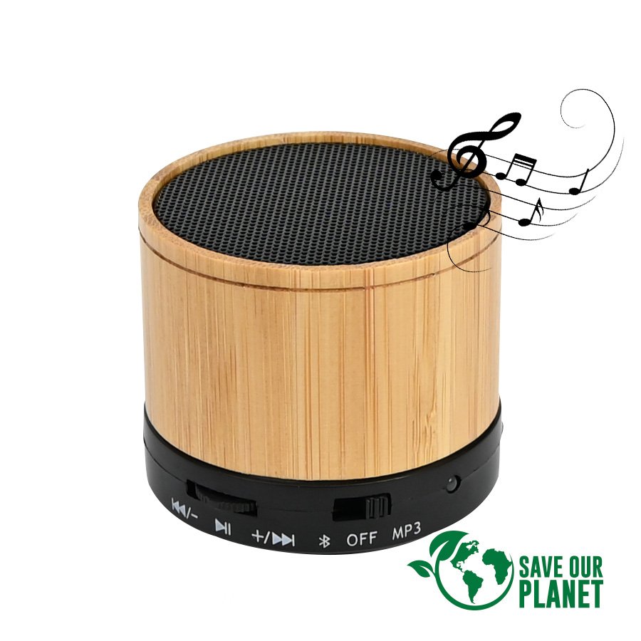 Parlante Altavoz Bluetooth de Bamboo «WAVE» · GF Group