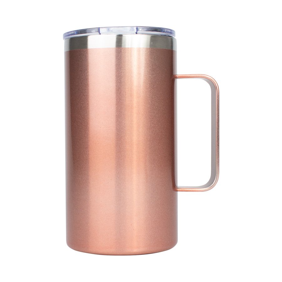 Mug metálico Encobrizado 700cc — vista 2 · GF Group
